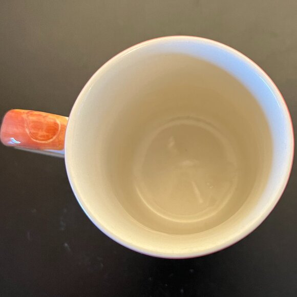 Vintage ROYAL NORFOLK Hand Painted Flowers and  Fresh Fruit Stoneware Mug - Picture 5 of 7